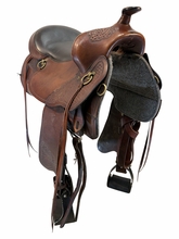 17 Inch Used Big Horn Gaited Trail Saddle Medium Flex Tree 1545