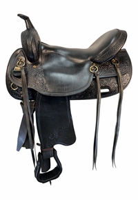 17 Inch Used Big Horn Gaited Walking Horse Trail Saddle 1701