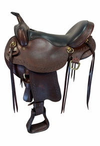 17 Inch Used Big Horn Indinity Trail Saddle Wide Tree 1639