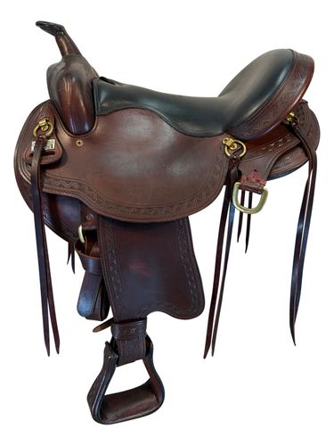 17 Inch Used Big Horn Indinity Trail Saddle Wide Tree 1639