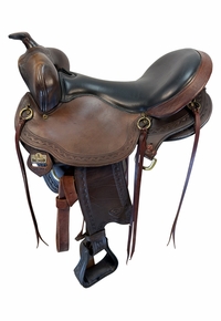 17 Inch Used Big Horn Infinity Gaited Trail Saddle Medium Tree 1645