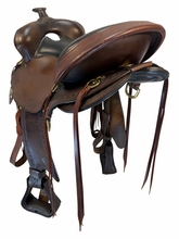 17 Inch Used Big Horn Infinity Gaited Trail Saddle Medium Tree 1645