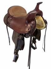 17 Inch Used Big Horn Lady Flex Cordura Trail Saddle Medium Tree 323