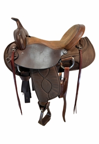 17 Inch Used Big Horn Lady Light Weight Cordura Trail Saddle 323