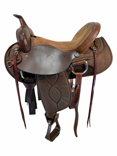 17 Inch Used Big Horn Lady Light Weight Cordura Trail Saddle 323