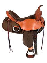 17 Inch Used Big Horn Lady Light Weight Cordura Trail Saddle 327