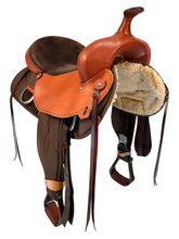 17 Inch Used Big Horn Lady Light Weight Cordura Trail Saddle 327