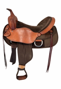 17 Inch Used Big Horn Lady Light Weight Cordura Trail Saddle 327