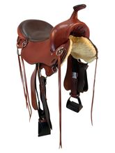 17 Inch Used Big Horn Light Flex Gaited Trail Saddle 815