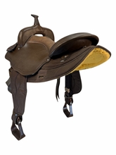 17 Inch Used Big Horn Light Weight Halfinger Trail Saddle X Wide Tree 286