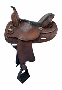 17 Inch Used Big Horn Tennesse Walking Horse Trail Saddle Medium Tree 1700