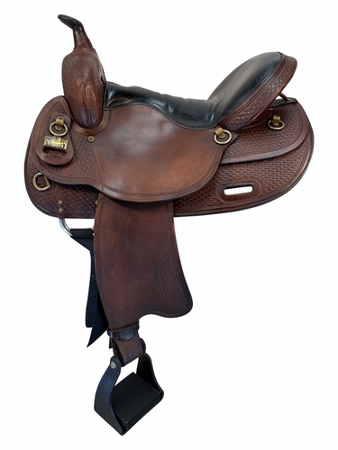 17 Inch Used Big Horn Tennesse Walking Horse Trail Saddle Medium Tree 1700