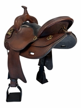 17 Inch Used Big Horn Tennesse Walking Horse Trail Saddle Medium Tree 1700