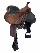 17 Inch Used Big Horn Tennesse Walking Horse Trail Saddle Medium Tree 1700