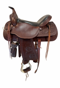 17 Inch Used Big Horn Trail Saddle Medium Tree 950