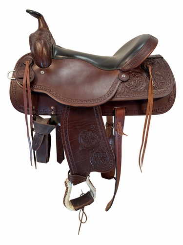 17 Inch Used Big Horn Trail Saddle Medium Tree 950