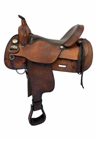 17 Inch Used Big Horn Trail Saddle Wide Tree 1673