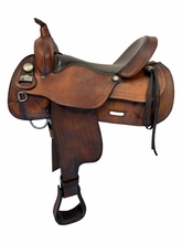 17 Inch Used Big Horn Trail Saddle Wide Tree 1673