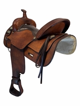 17 Inch Used Big Horn Trail Saddle Wide Tree 1673