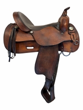 17 Inch Used Big Horn Trail Saddle Wide Tree 1673