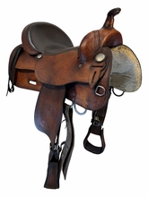 17 Inch Used Big Horn Trail Saddle Wide Tree 1673