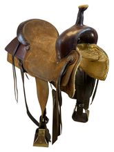 PRICE REDUCED! 17 Inch Used Billy Cook Greenville Cutting Saddle 436 *Free Shipping*