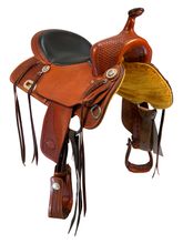 17 Inch Used Billy Cook Trail Saddle 1536
