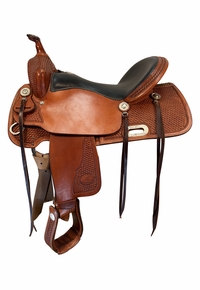 17 Inch Used Billy Cook Trail Saddle 1536