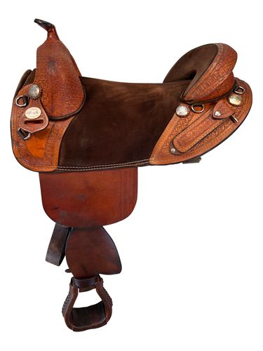 17 Inch Used Bob marshall Treeless Trail Saddle 4932