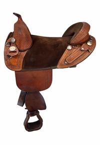 17 Inch Used Bob marshall Treeless Trail Saddle 4932
