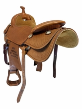 17 Inch Used Bobs Customs Reining Saddle Medium Tree