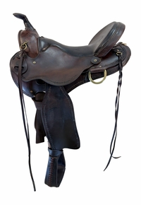 17 Inch Used Brenneman Trail Saddle Medium Tree
