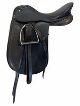 17 Inch Used BT Crump Dressage Saddle Medium Tree The Contender