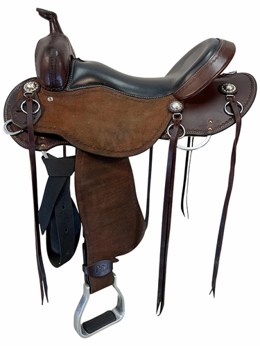 17 Inch Used Cashel Roughout Trail Saddle Quater Horse Tree