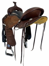 17 Inch Used Cashel Roughout Trail Saddle Quater Horse Tree