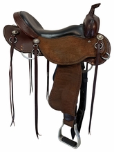 17 Inch Used Cashel Roughout Trail Saddle Quater Horse Tree