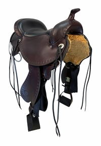 17 Inch Used Circle Y Alabama Gaiter Trail Saddle Wide Gaited Flex2 Tree 1581