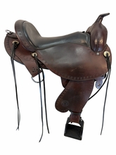 17 Inch Used Circle Y Alabama Gaiter Trail Saddle wide Tree 1581