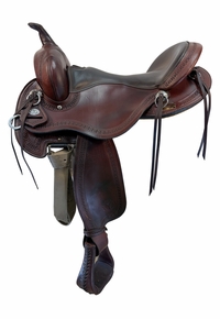 17 Inch Used Circle Y Buffalo Gap Trail Saddle Wide Tree 2614