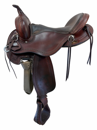 SOLD 2026/07/02j 17 Inch Used Circle Y Buffalo Gap Trail Saddle Wide Tree 2614
