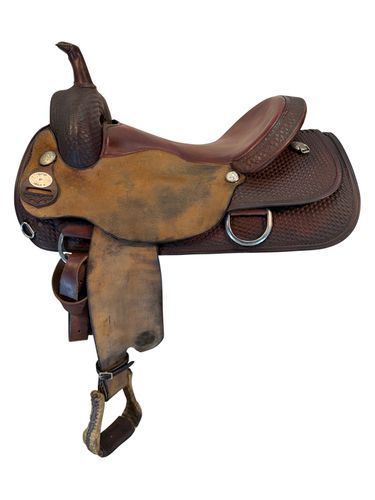 17 Inch Used Circle Y Cutting Saddle Medium Tree 2537