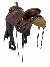 17 Inch Used Circle Y Eagle Creek Trail Saddle Wide Flex Tree 1658