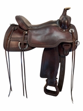17 Inch Used Circle Y Eagle Creek Trail Saddle Wide Flex Tree 1658