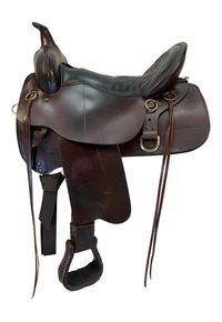 17 Inch Used Circle Y High Horse Big Springs Trail Saddle Wide Tree 6862