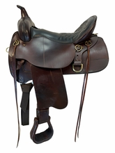 17 Inch Used Circle Y High Horse Big Springs Trail Saddle Wide Tree 6862