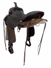 17 Inch Used Circle Y High Horse Daisetta Cordura Trail Saddle Wide Tree 6914
