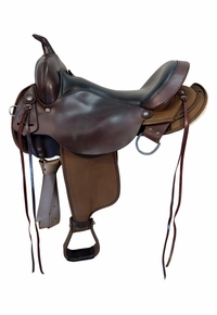 17 Inch Used Circle Y High Horse El Campo Cordura Trail Saddle Medium Tree 6970