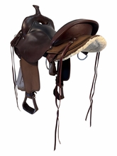 17 Inch Used Circle Y High Horse El Campo Cordura Trail Saddle Medium Tree 6970