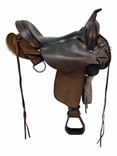 17 Inch Used Circle Y High Horse El Campo Cordura Trail Saddle Medium Tree 6970