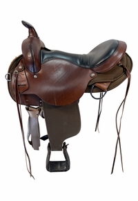 17 Inch Used Circle Y High Horse El Campo Cordura Trail Saddle Medium Tree 6970